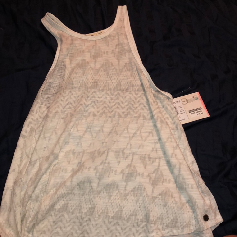 White patterned tank top